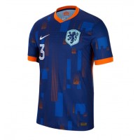 Camiseta Países Bajos Matthijs de Ligt #3 Segunda Equipación Replica Eurocopa 2024 mangas cortas